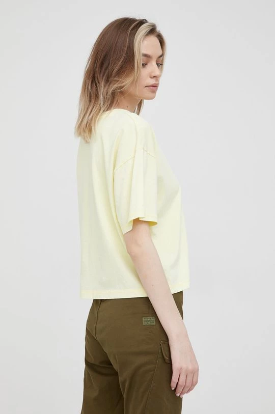 Κοντομάνικο Βαμβακερό μπλουζάκι Pepe Jeans Nina κίτρινο 5 Κοντομάνικο Βαμβακερό μπλουζάκι Pepe Jeans Nina κίτρινο - Image 3