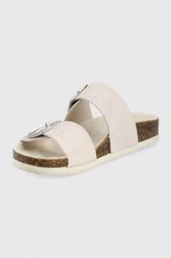 Σαγιονάρες Παντόφλες σουέτ Pepe Jeans Oban Basic χρώμα: ροζ -Pepe Jeans Sales Store unnamed file 986